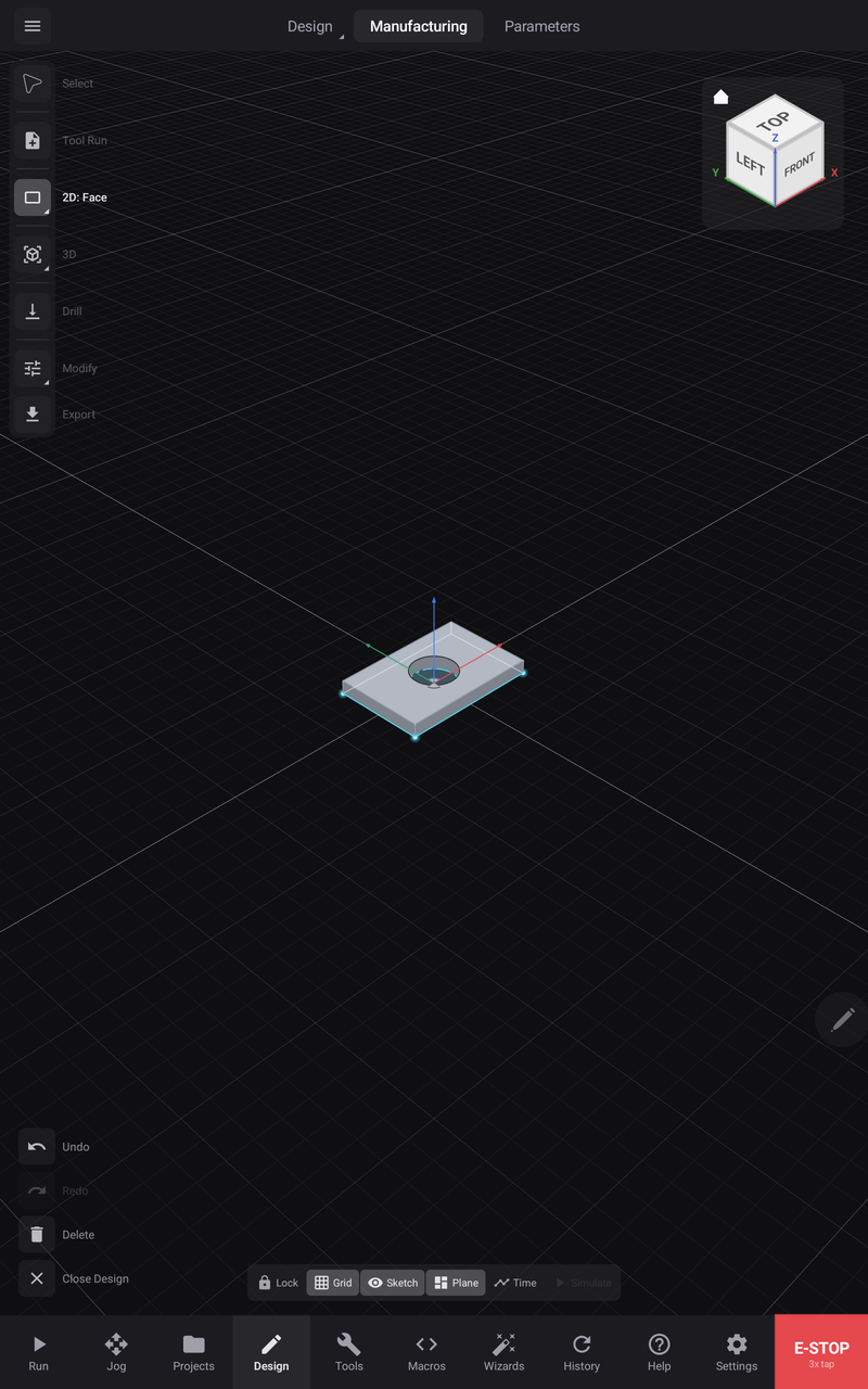 The Manufacturing workspace